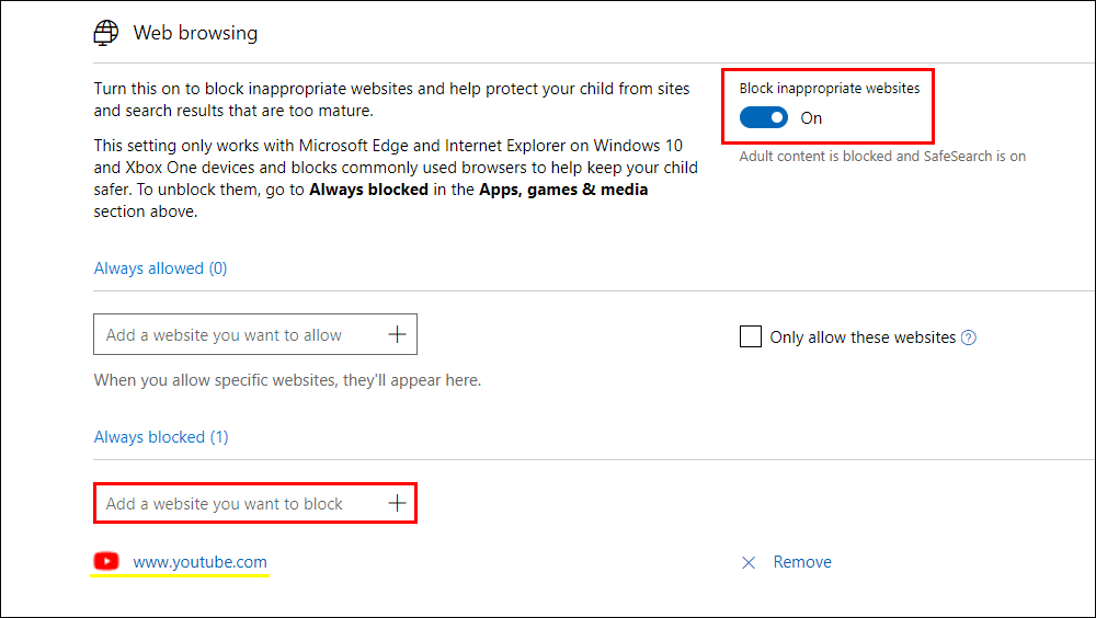 How To Block Specific Websites On Microsoft Edge